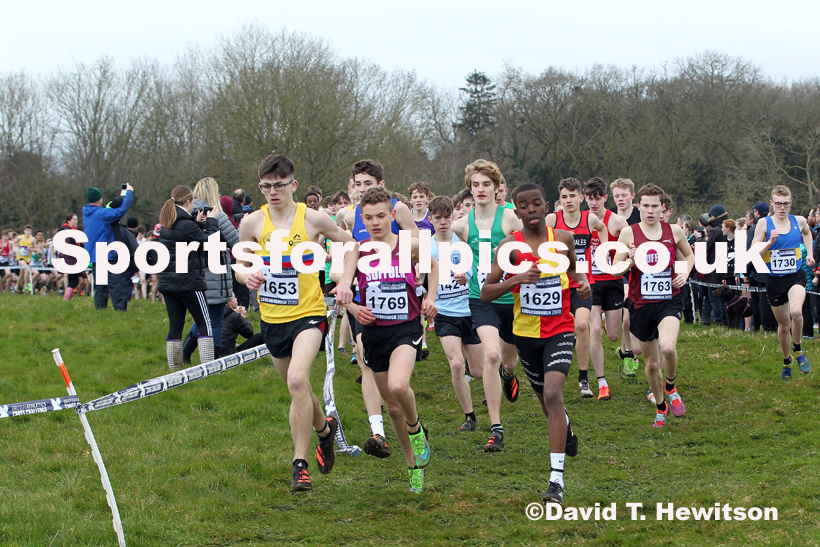 Boys under-15s, 2020 British Athletics Inter Counties Cross Country Champs., Prestwold Hall, Loughborough. Photo: David T. Hewitson/Sports for All Pics